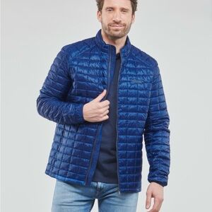 Guess Men's Royal Blue Puffer Packable Jacket